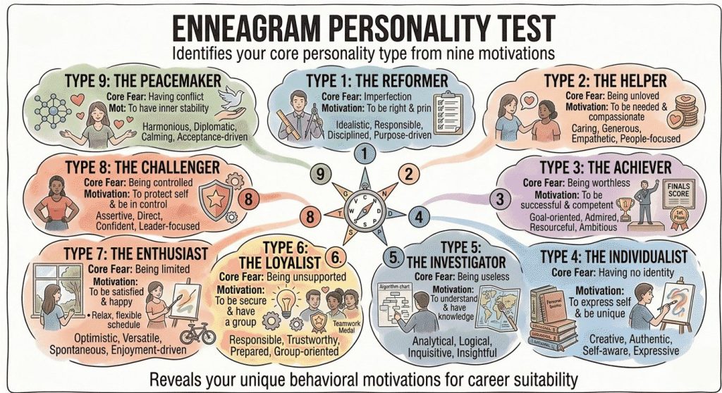 Career Personality Tests -Enneagram Personality Test